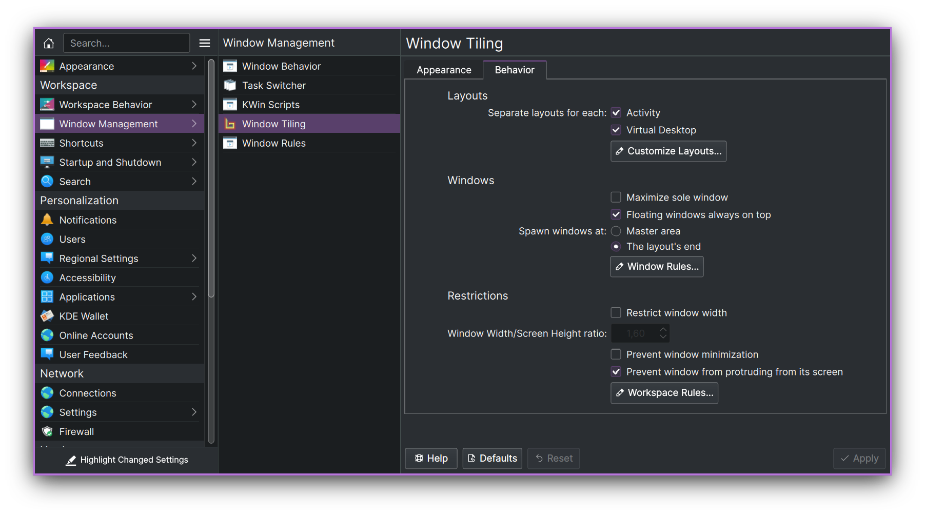 Bismuth Configuration Module