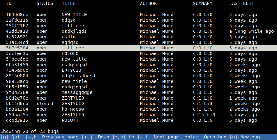 terminal UI