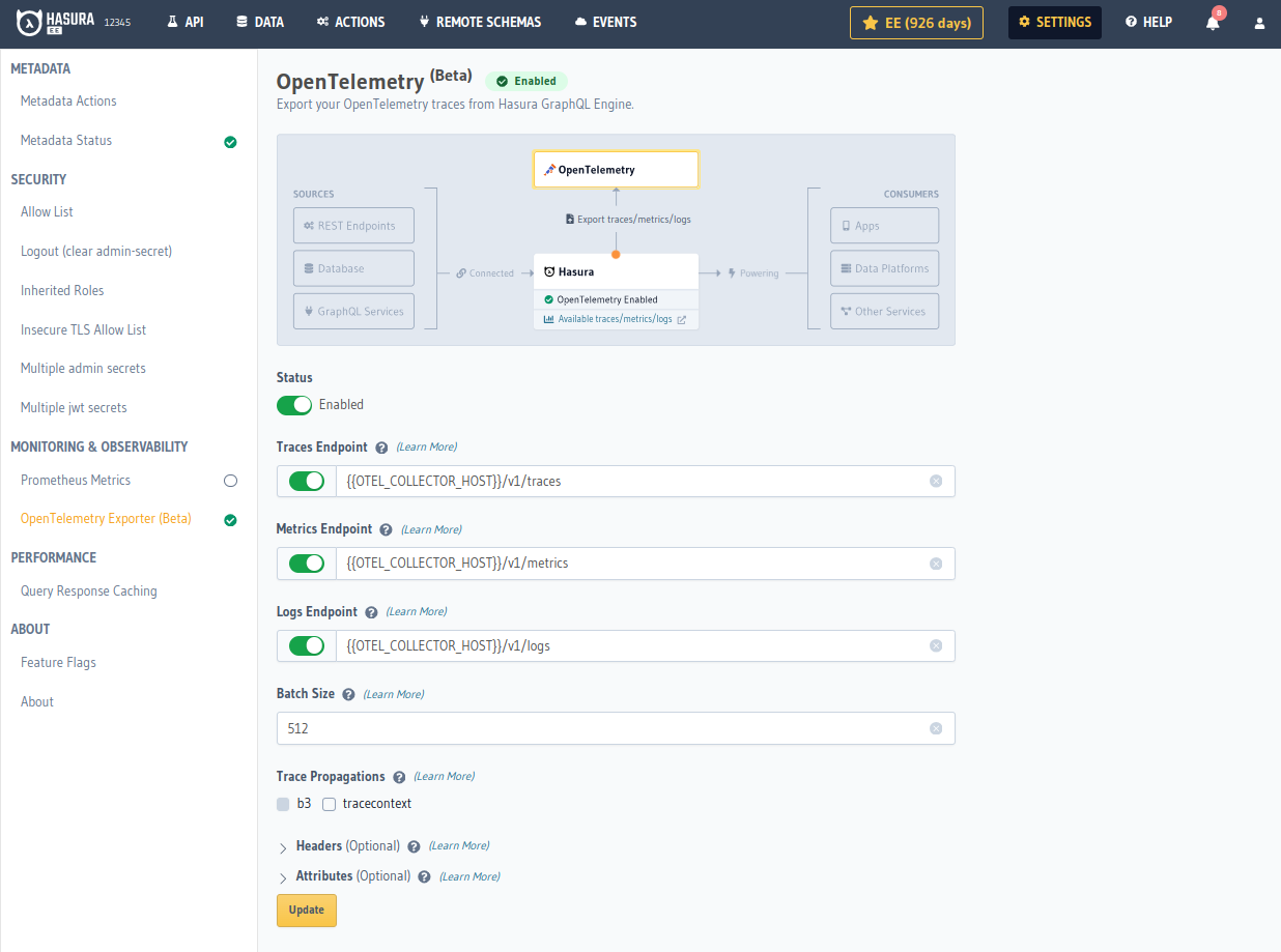 OpenTelemetry Exporter