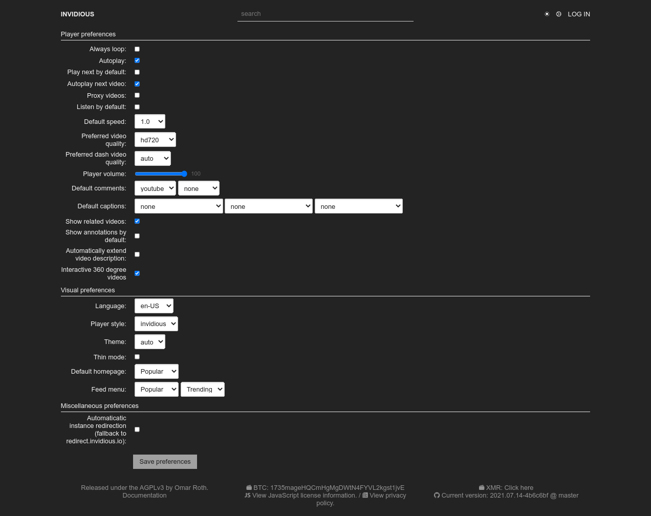 iv-org/invidious: Invidious is an alternative front-end to YouTube ...