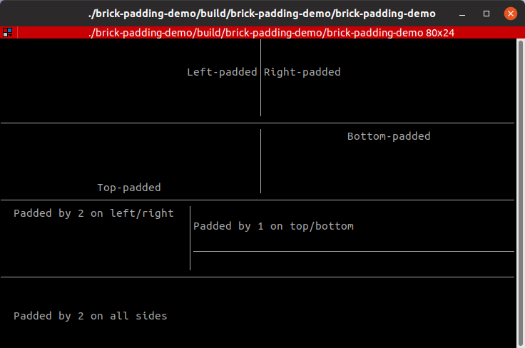 padding demo