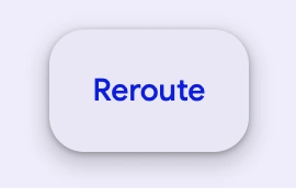 An extended FAB with a visible label saying reroute